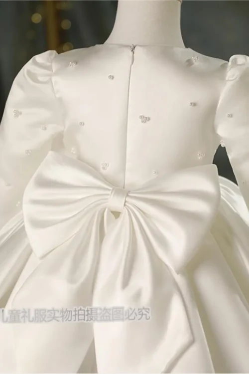 satin wedding dress
