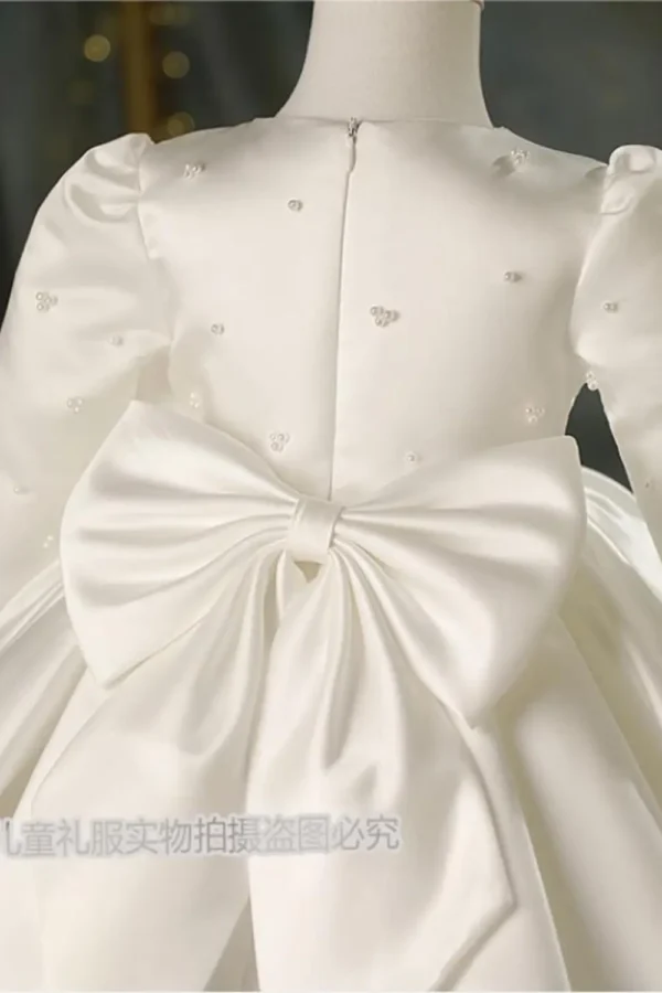 satin wedding dress