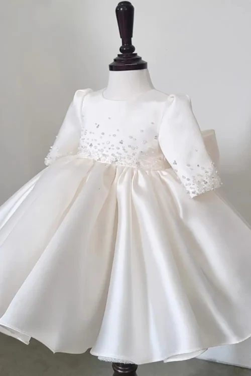 satin wedding dress