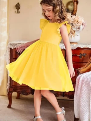 yellow dress