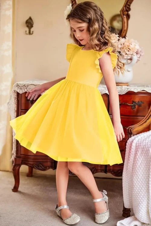 yellow dress