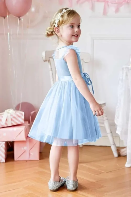 blue princess dress