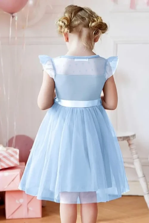 blue princess dress