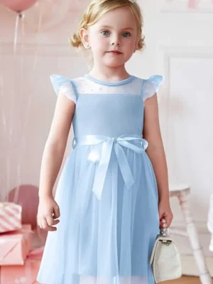 blue princess dress
