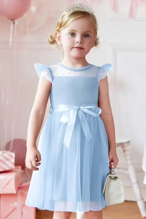 blue princess dress