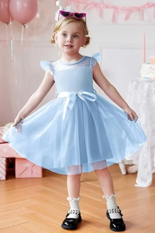 blue princess dress