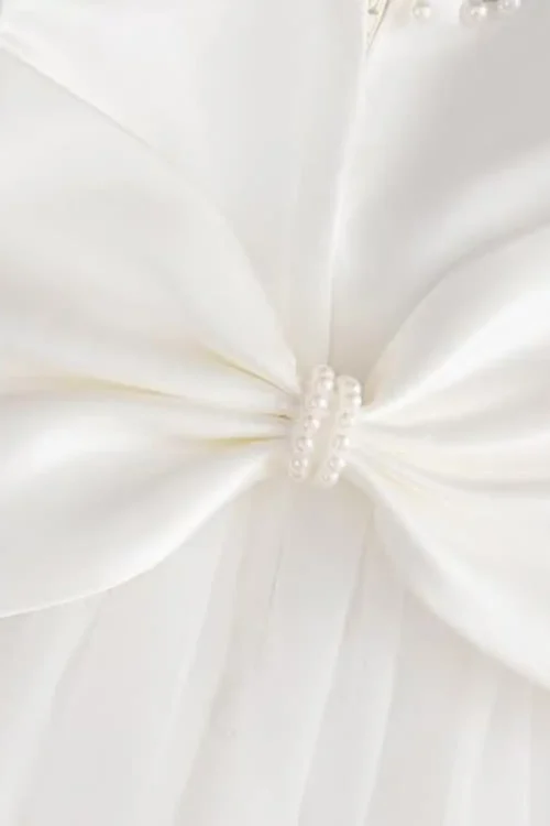 satin wedding dress