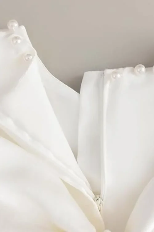 satin wedding dress