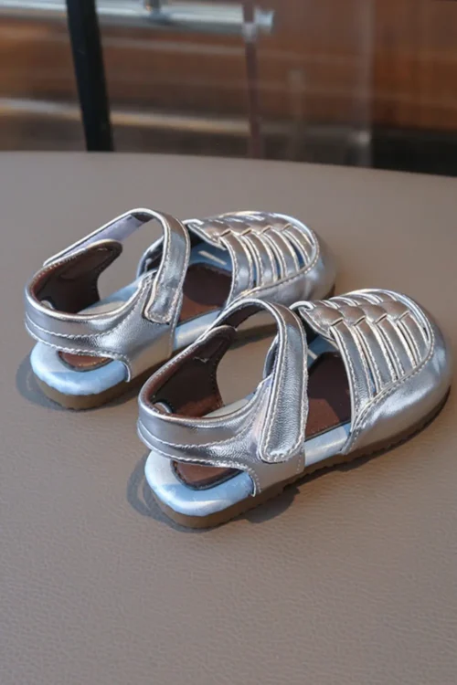 silver sandals
