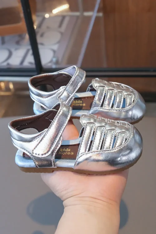 silver sandals