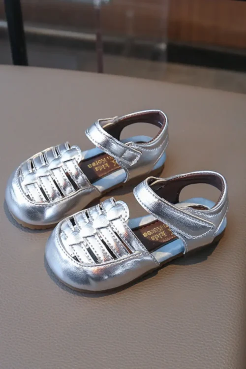 silver sandals