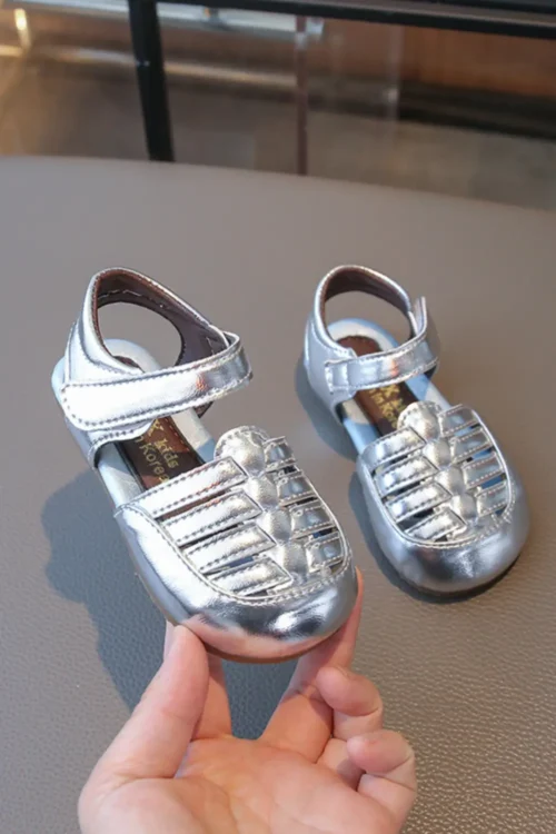 silver sandals