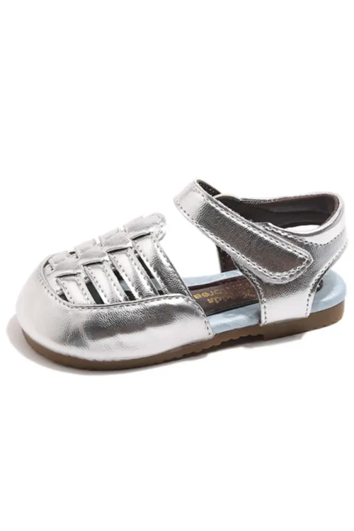silver sandals