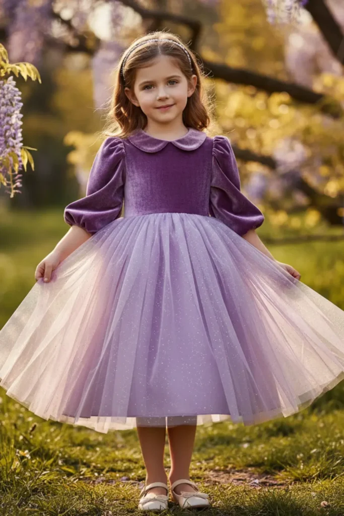 purple dress outfit