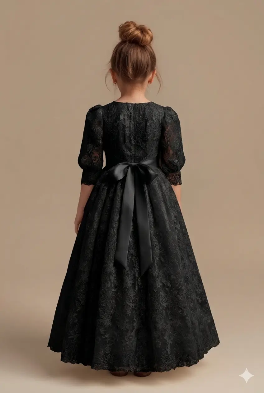 black lace dress