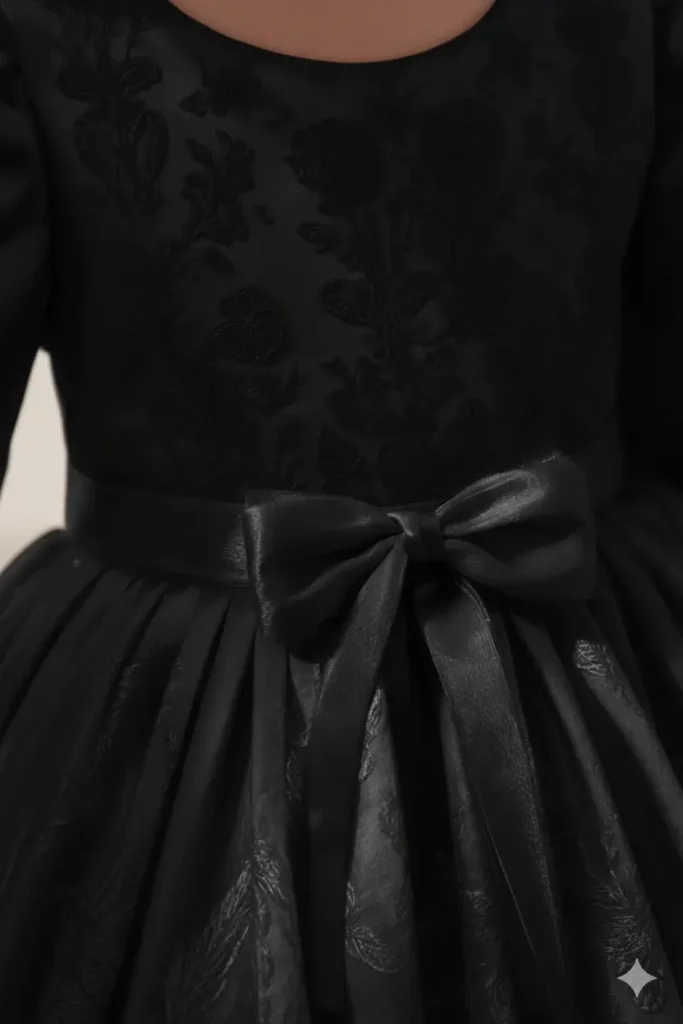 black-satin-dress