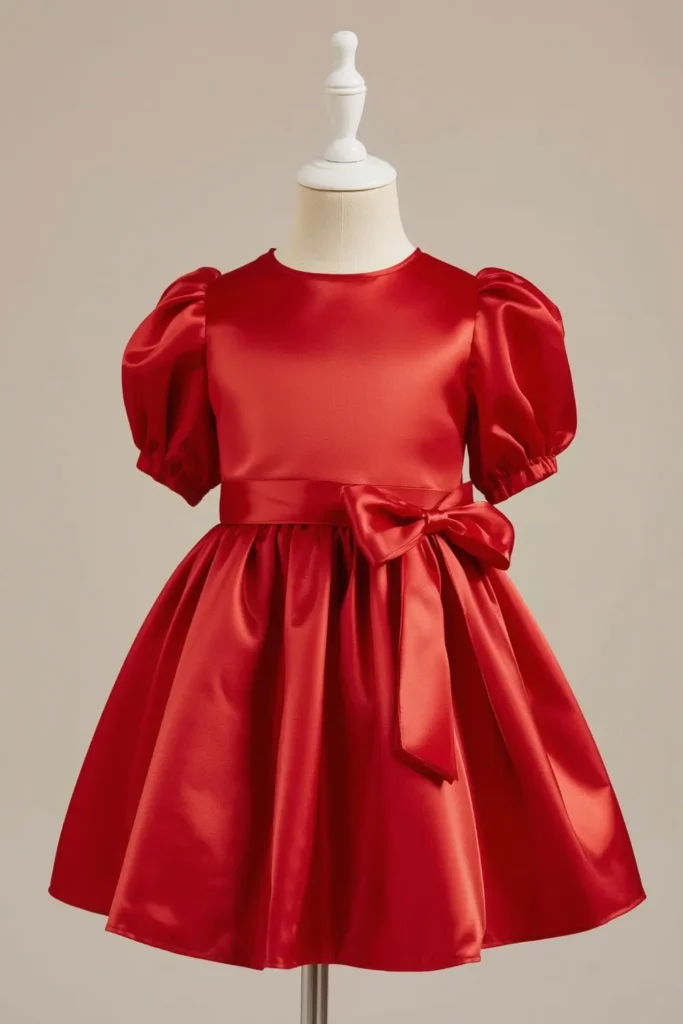 red-satin-dress