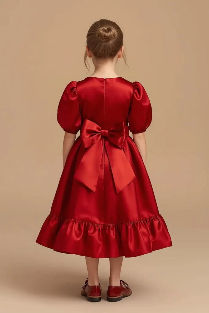 red-satin-dress