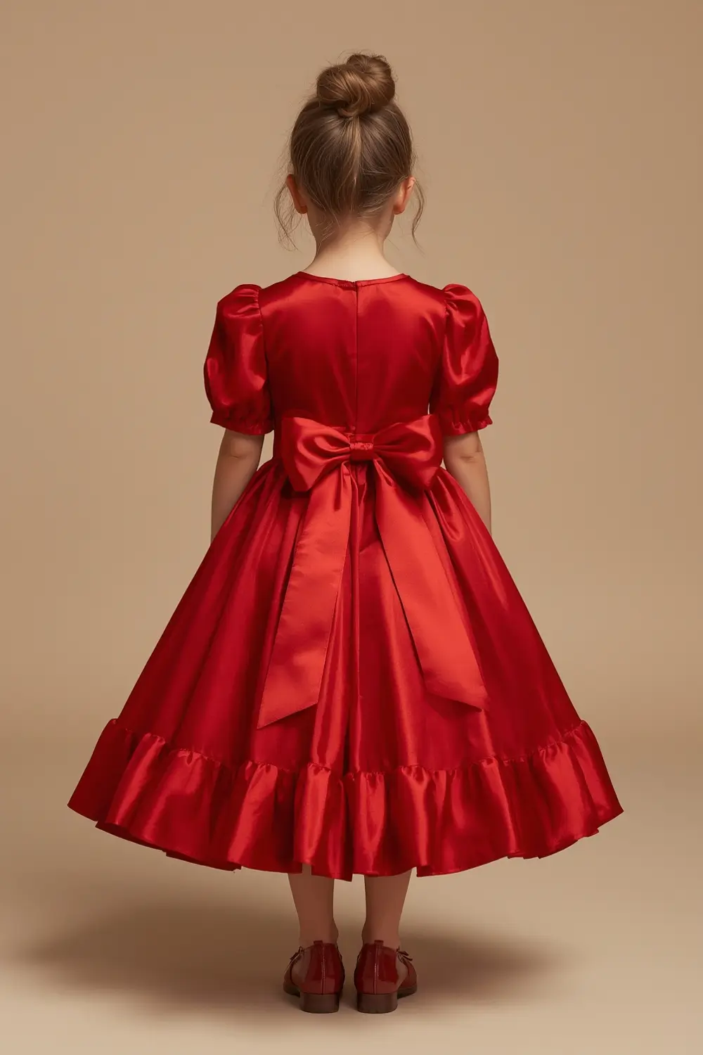 red-satin-dress