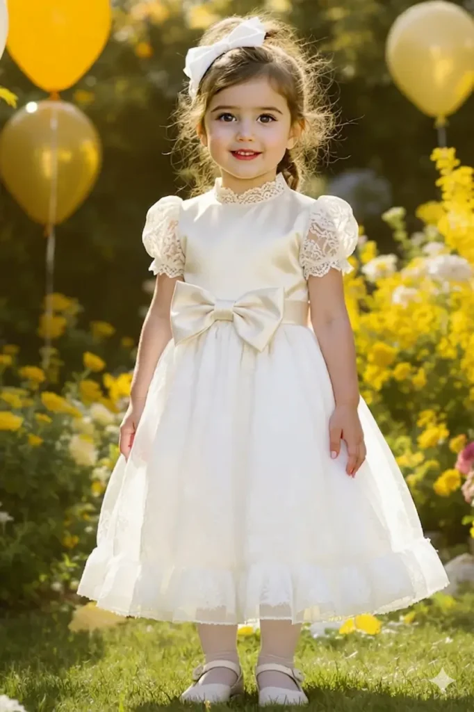 Girls White Dress