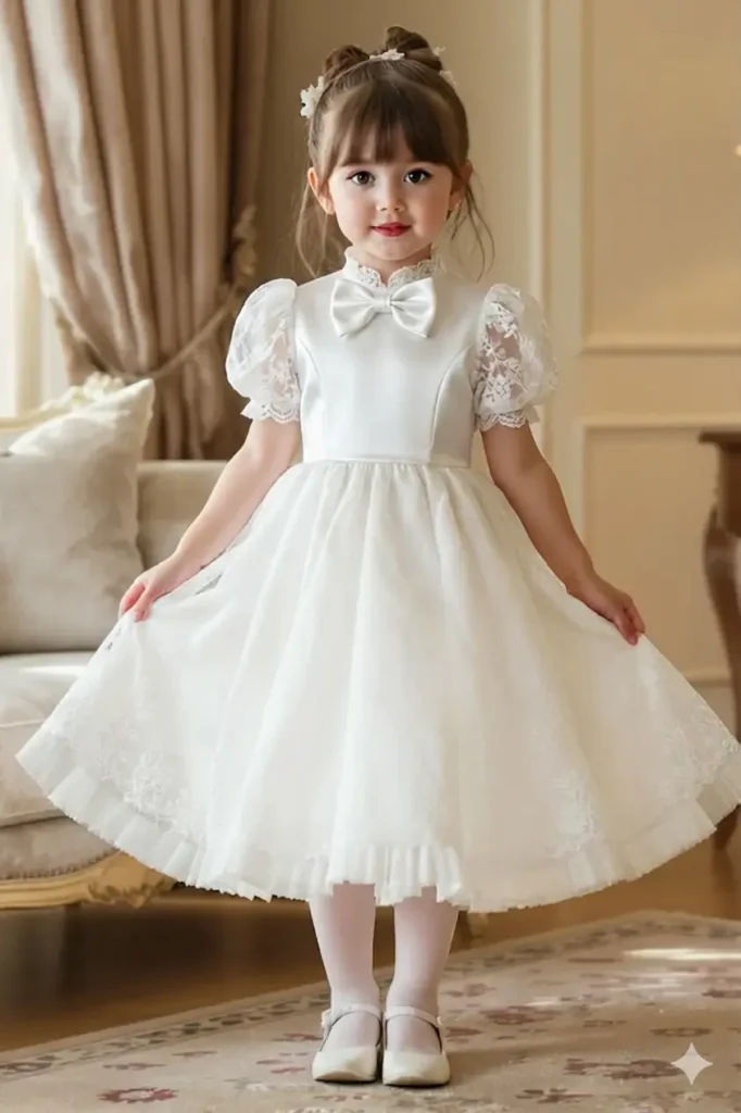 Girls White Dress