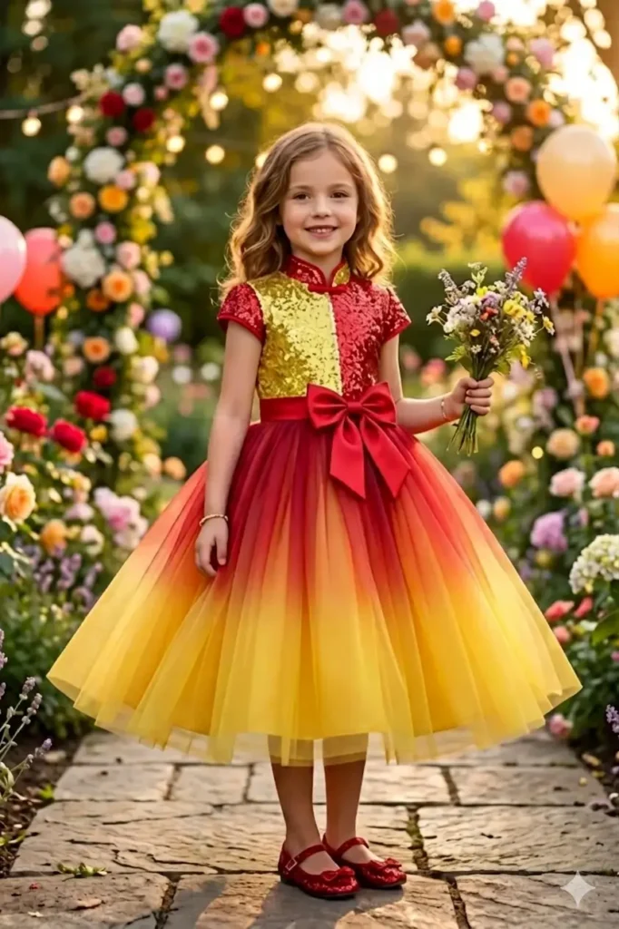 Kids Yellow Dress