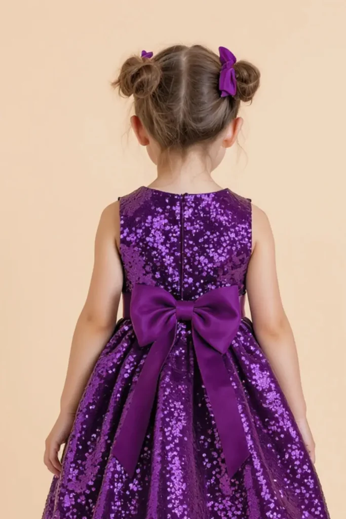 Purple Dress For Kids