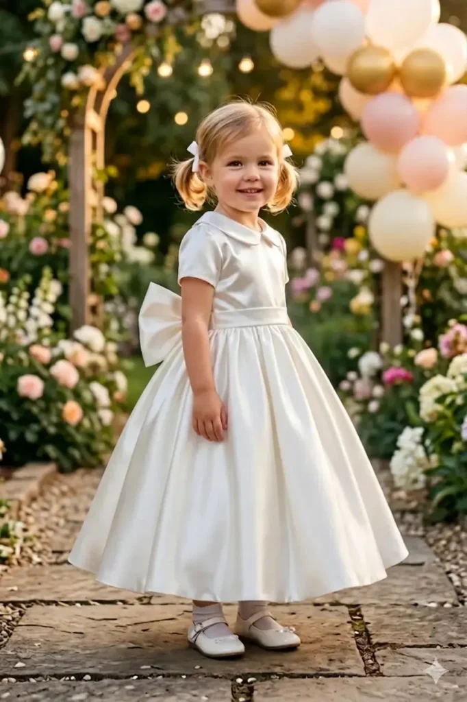 Satin Toddler Dress