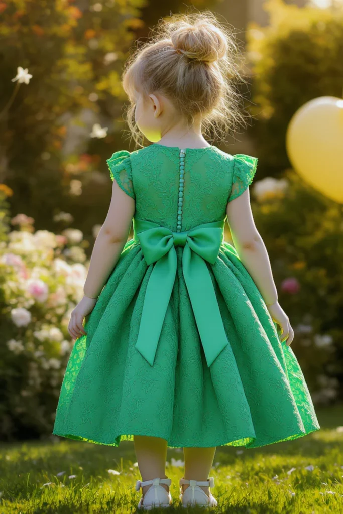 Girl Green Dress
