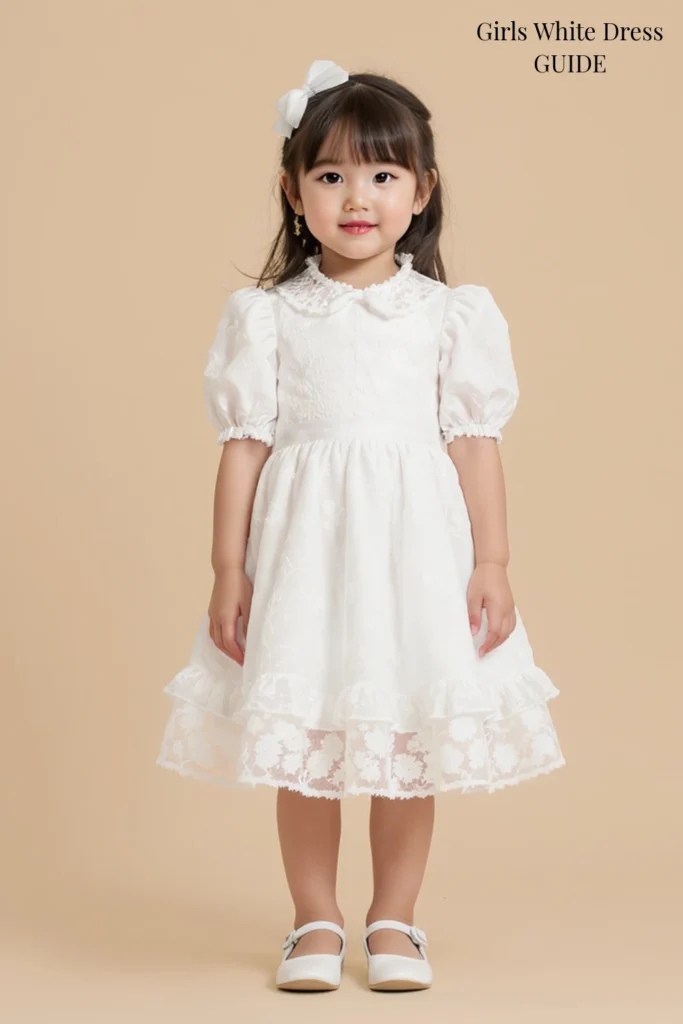 Girls White Dress