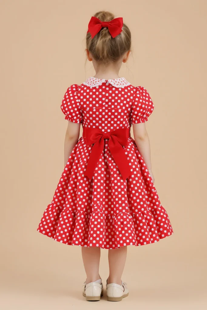 Polka Dot Dress For Kids