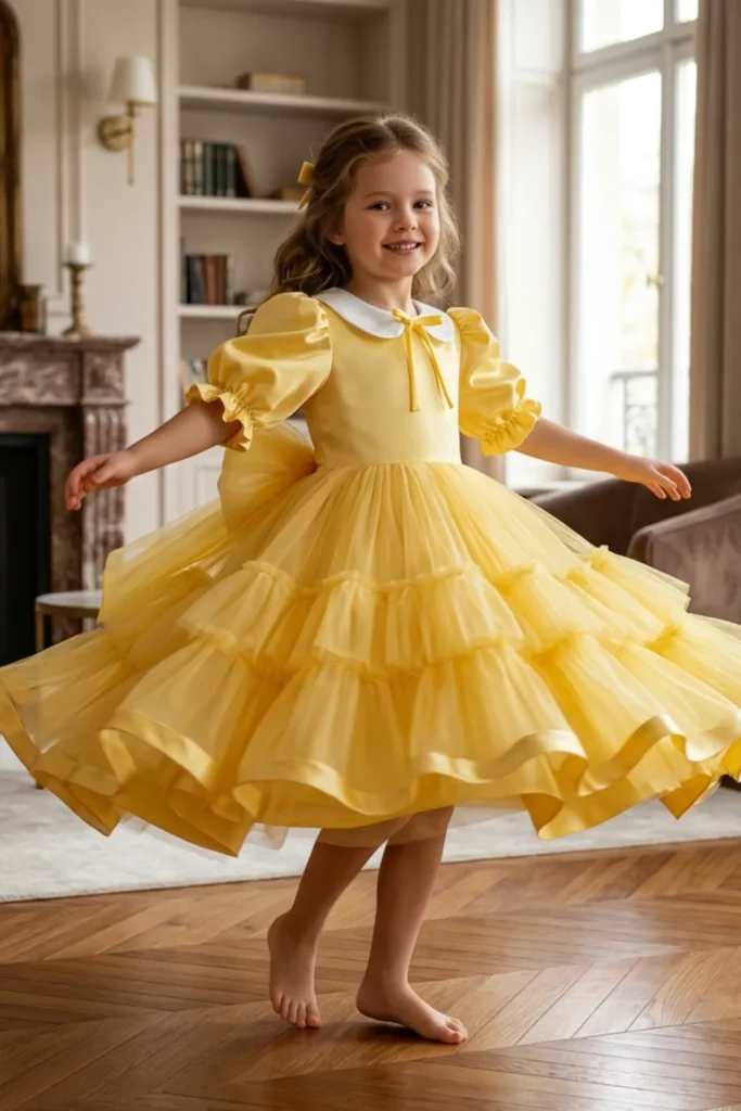 Girls Yellow Dress