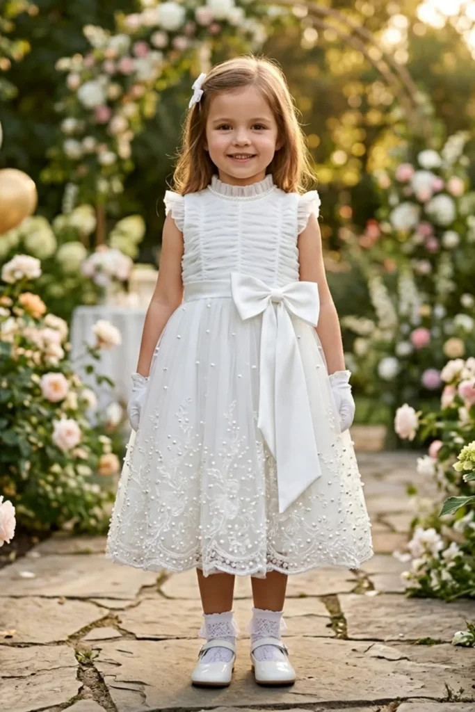 Toddler White Dress