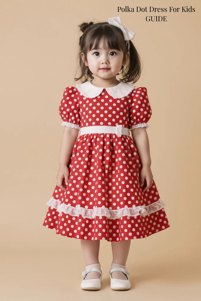 Polka Dot Dress For Kids
