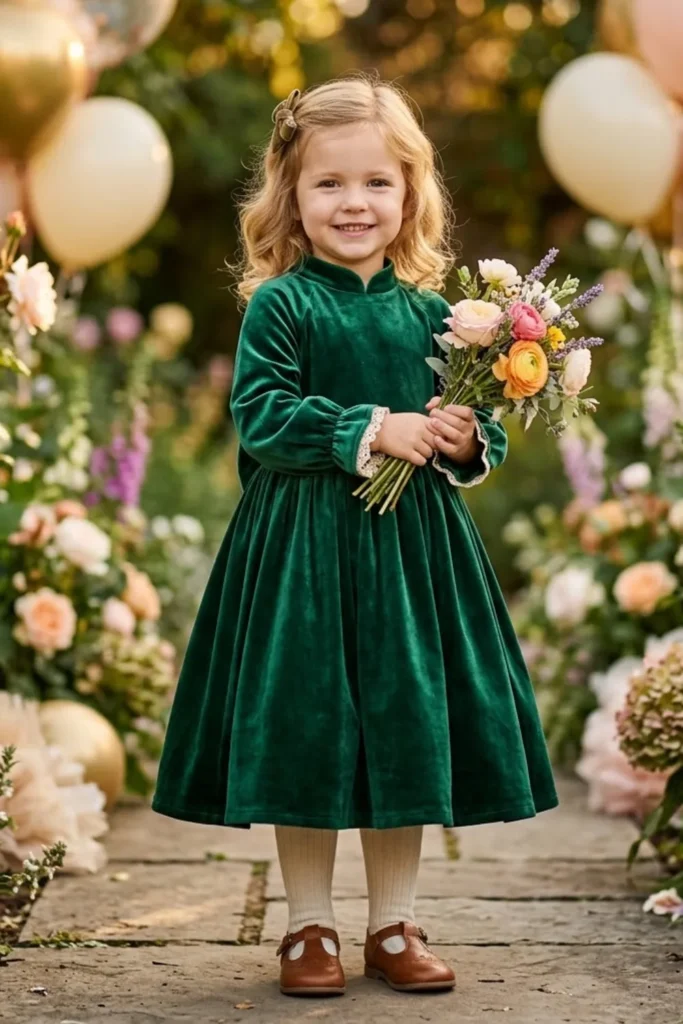 Velvet Toddler Dress