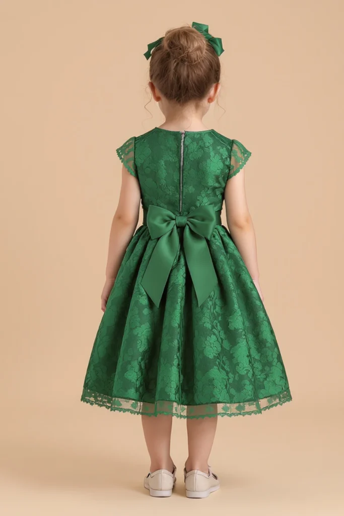 Girl Green Dress