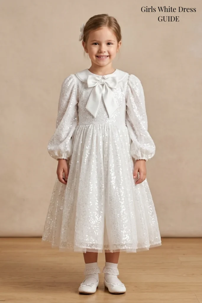 Girls White Dress