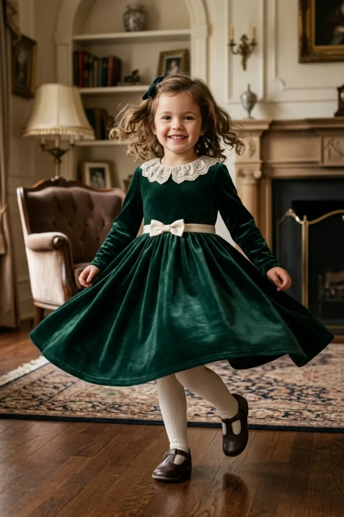 Velvet Toddler Dress