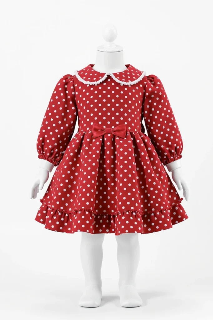 Polka Dot Dress For Kids