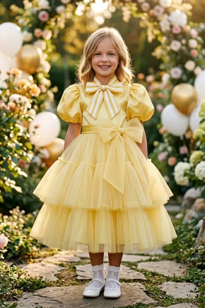 Girls Yellow Dress
