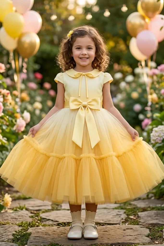 Girls Yellow Dress