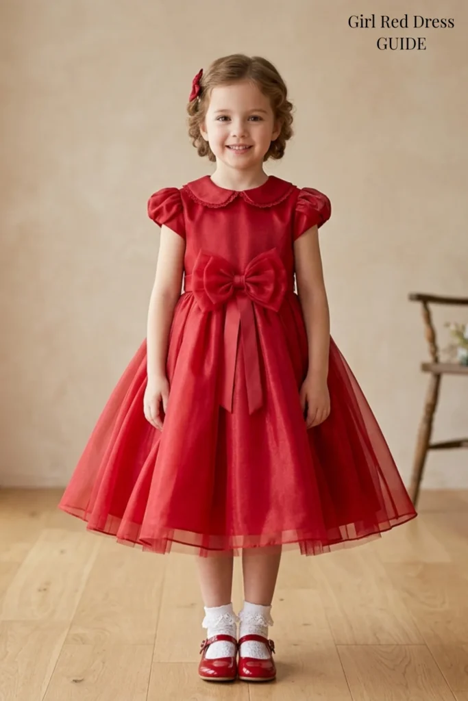 Girl Red Dress