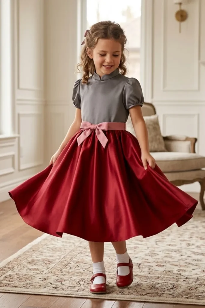 Satin Dresses For Kids