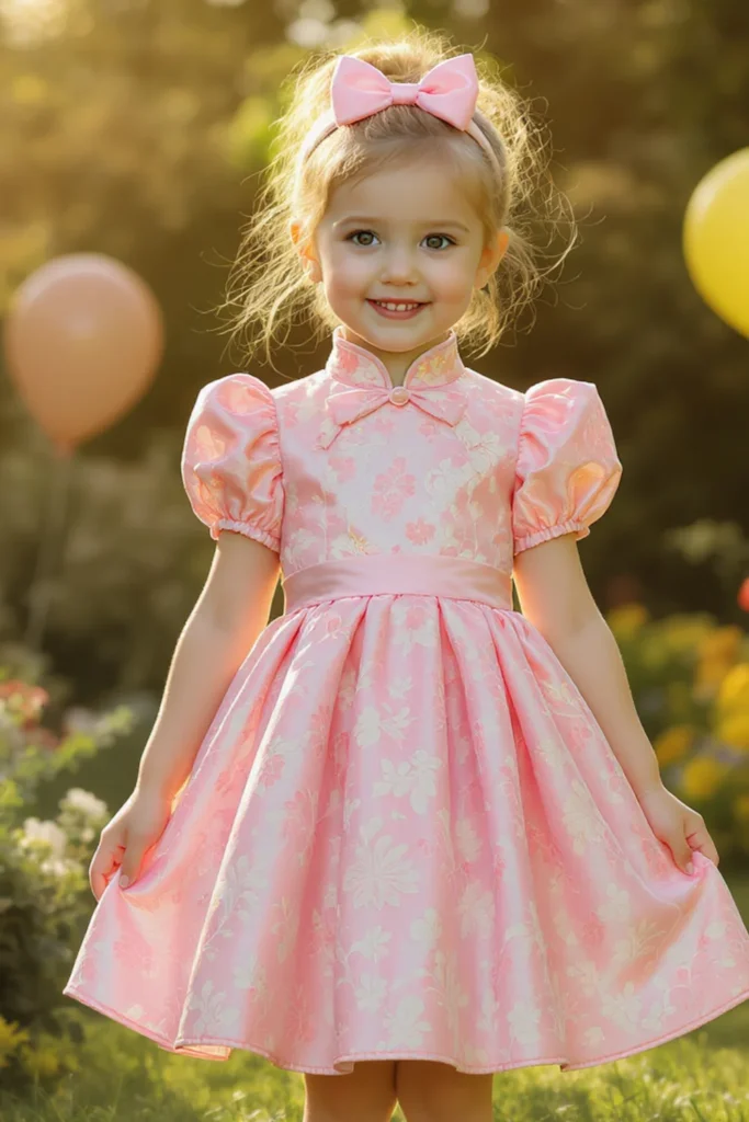 Brocade Dress Styles For Kids