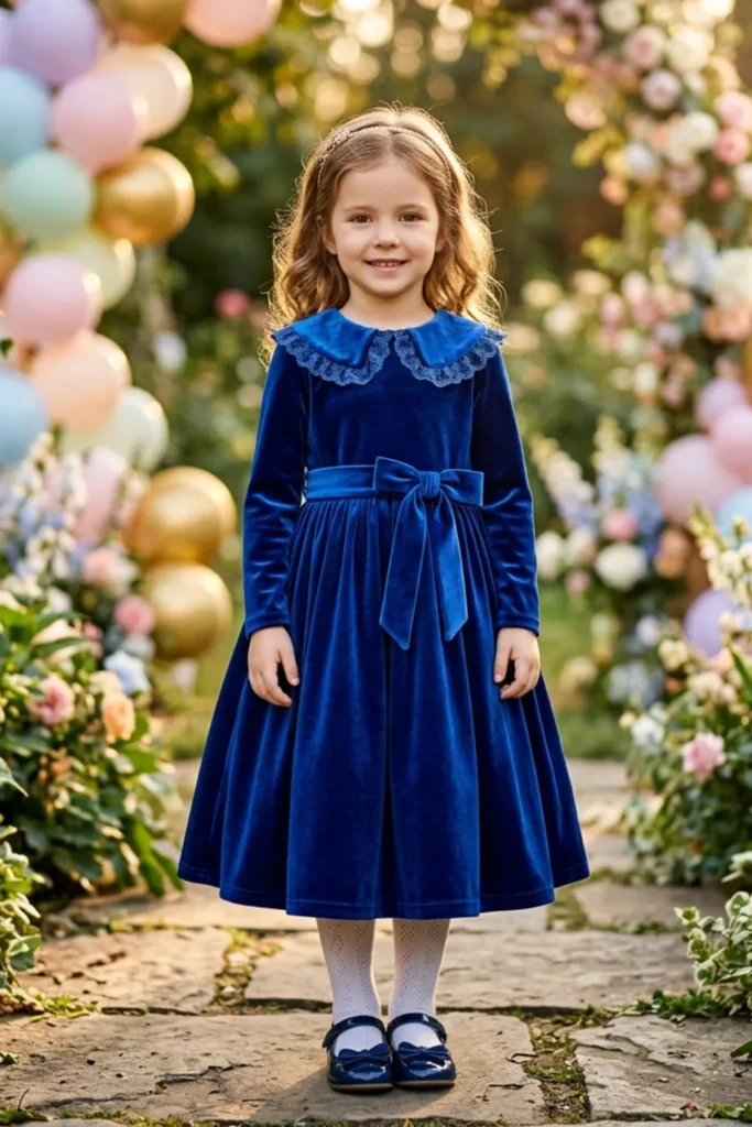 Velvet Dress For Kids