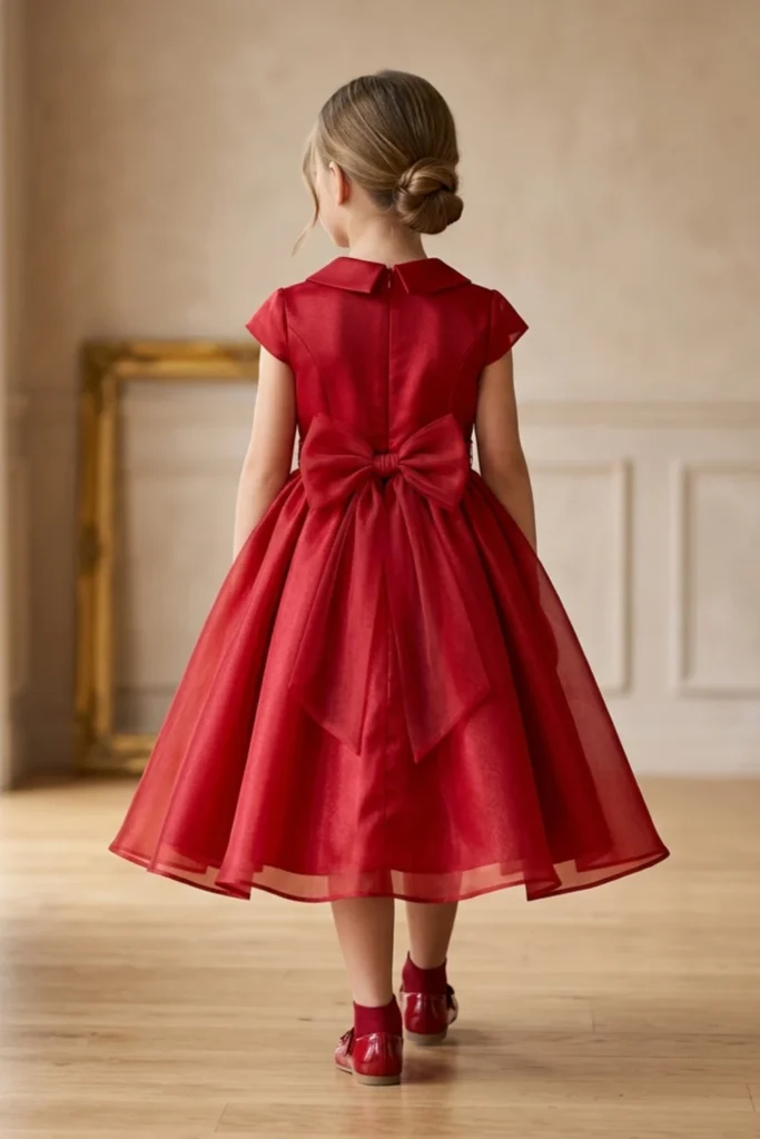 Girl Red Dress