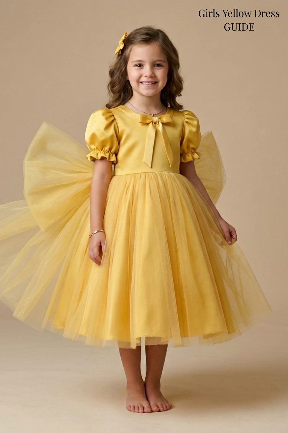 Girls Yellow Dress