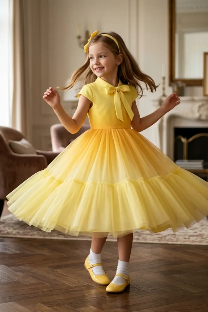 Girls Yellow Dress