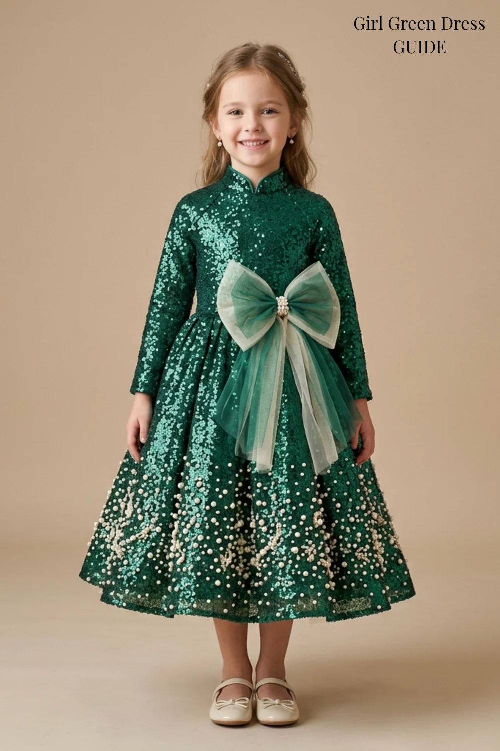 Girl Green Dress