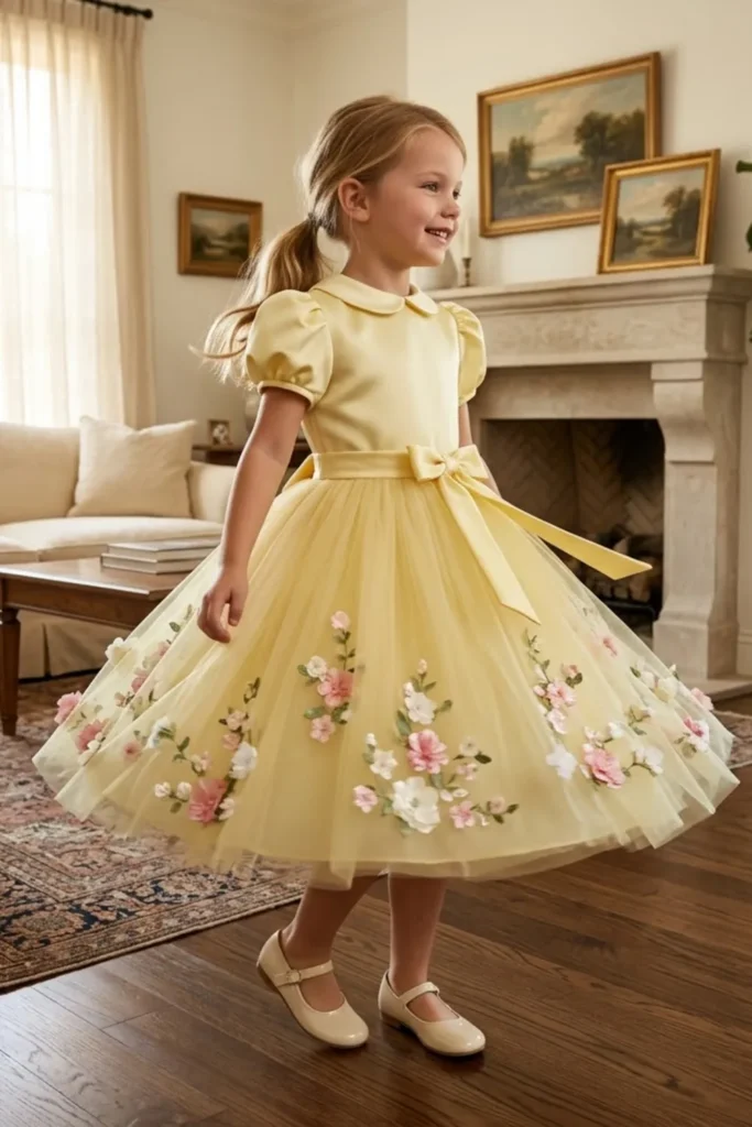 Yellow Dress For Kids